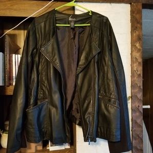 Lane Bryant black biker jacket